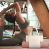 Apricot Yoga Mat Tote Bag - Multi-Purpose Gym Bag with Yoga Mat Holder - Image 4
