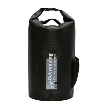 Black 10L Multifunctional Waterproof Dry Bag Backpack - Roll-Top Outdoor Bag for Water Sports and Travel