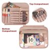 Black Multifunctional Travel Toiletry Organizer with Hanger and Large Storage Capacity - Image 2