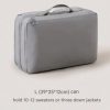 Grey Big Size Multifunctional Compact Travel Organizer Bag Stores 6-8 Essentials for Easy Access