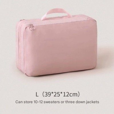 Pink Big Size Multifunctional Compact Travel Organizer Bag Stores 6-8 Essentials for Easy Access