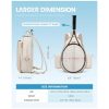 Green Lightweight Waterproof Tennis Racket Backpack - Multifunction Sling and Backpack for Men and Women(The water cup racket is a shooting prop and is not included) - Image 4