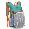 Black and Dark Green Patchwork Style Lightweight Outdoor Cycling Backpack - Durable and Water-Resistant Oxford Fabric, Large Capacity Sports Hiking Bag, Unisex Design - Image 5