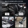 Black Wireless Handheld Car Vacuum Cleaner - 8000Pa Suction, USB Rechargeable, Wet & Dry Use, Lightweight with Washable Filter, 40-Minute Runtime, Multi-Functional Brush Attachments - Image 4