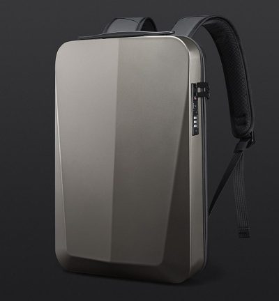 Black Gold Premium Hard Shell Business Backpack with TSA Lock and USB Charging Port, Waterproof Laptop Bag for Men