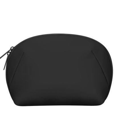 Black Large Capacity Multi-functional PU Digital Storage Organizer Bag, Waterproof & Portable, for Cables, Chargers, and Accessories