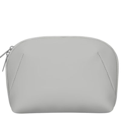 Grey Large Capacity Multi-functional PU Digital Storage Organizer Bag, Waterproof & Portable, for Cables, Chargers, and Accessories