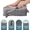Red Compression Travel Storage Bags Set, Mesh Travel Organizers for Luggage, Foldable and Space-Saving Packing Cubes - Image 3