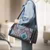 Geometric Patterns Multi-Functional Crochet Hook and Yarn Storage Bag – Convenient Carrying Case for Crochet, Knitting Tools, and Yarn, with Stylish Pattern Design (Tools Not Included) - Image 2