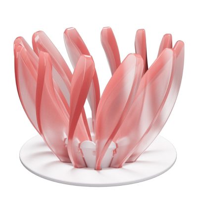 V60 Pour Over Coffee Dripper - Heat Resistant Brew Filter Cone - Pink(White Base)