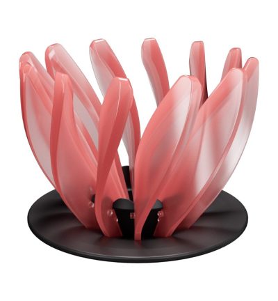 V60 Pour Over Coffee Dripper - Heat Resistant Brew Filter Cone - Pink(Black Base)