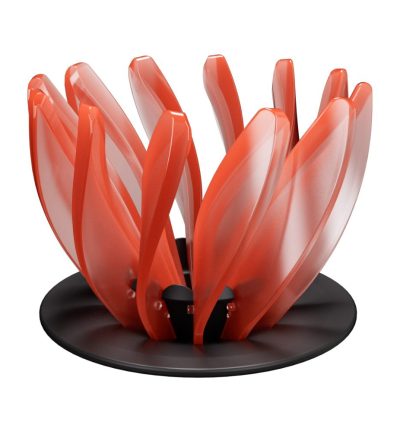 V60 Pour Over Coffee Dripper - Heat Resistant Brew Filter Cone - Orange(Black Base)