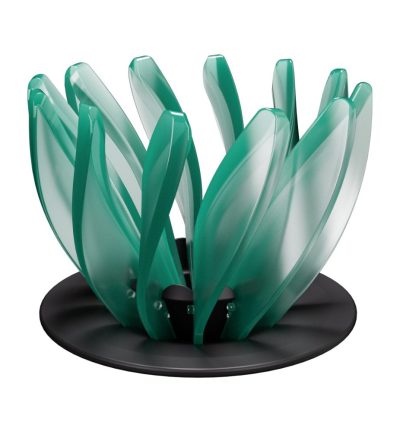 V60 Pour Over Coffee Dripper - Heat Resistant Brew Filter Cone - Green(Black  Base)