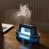 Black 300ml Ultrasonic Aroma Diffuser with Cracked Light Design - Cool Mist Humidifier for Home and Office - Image 3