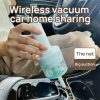 Blue Portable Wireless Car Vacuum Cleaner - USB Rechargeable, High Suction, Compact Design for Home & Keyboard Cleaning - Image 5