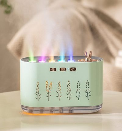 Green Dynamic Color Changing Humidifier - Sound Control & Auto Shut-Of
