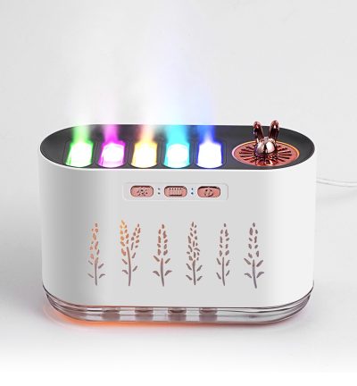 White Dynamic Color Changing Humidifier - Sound Control & Auto Shut-Of