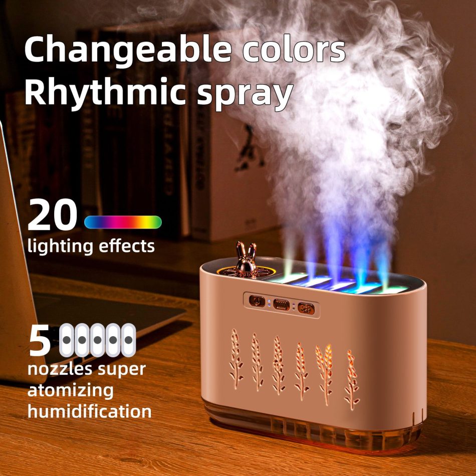 White Dynamic Color Changing Humidifier - Sound Control & Auto Shut-Of - Image 2