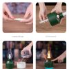White Retro Kerosene Lamp Humidifier - Rechargeable Cool Mist Maker with Dimmable Light - Image 9