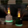 Green Retro Kerosene Lamp Humidifier - Rechargeable Cool Mist Maker with Dimmable Light - Image 2