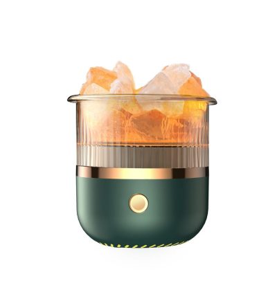Crystal Humidifier with LED Light - Aromatherapy Diffuser for Home Relaxation(green)