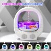 Black 3-in-1 Anti-Gravity Water Drop Humidifier with Bluetooth Speaker & LED Fish Tank Light - Image 3