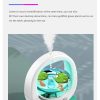 Black 3-in-1 Anti-Gravity Water Drop Humidifier with Bluetooth Speaker & LED Fish Tank Light - Image 5