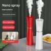 Red 2 in 1 Cool Mist Humidifier and Facial Moisturizer - USB Rechargeable Portable Nano Sprayer - Image 5