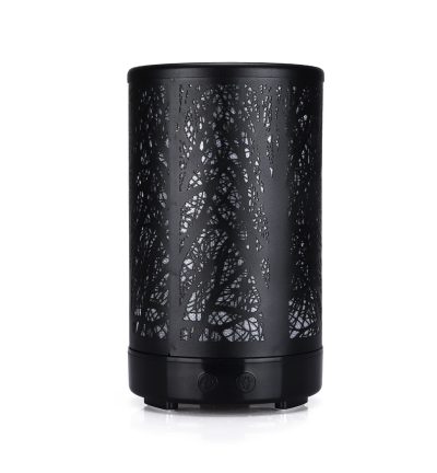 Black Forest Design Iron Essential Oil Diffuser - 7 Color LED Ultrasonic Cool Mist Humidifier 100ml