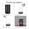 Khaki and Black Forest Design Iron Essential Oil Diffuser - 7 Color LED Ultrasonic Cool Mist Humidifier 100ml - Image 5