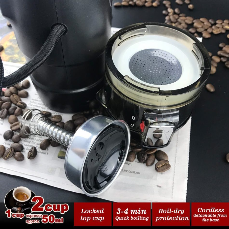 12V Car Espresso Moka Coffee Maker Set Espresso In Car Coffee Machine With 2Cups - Image 7