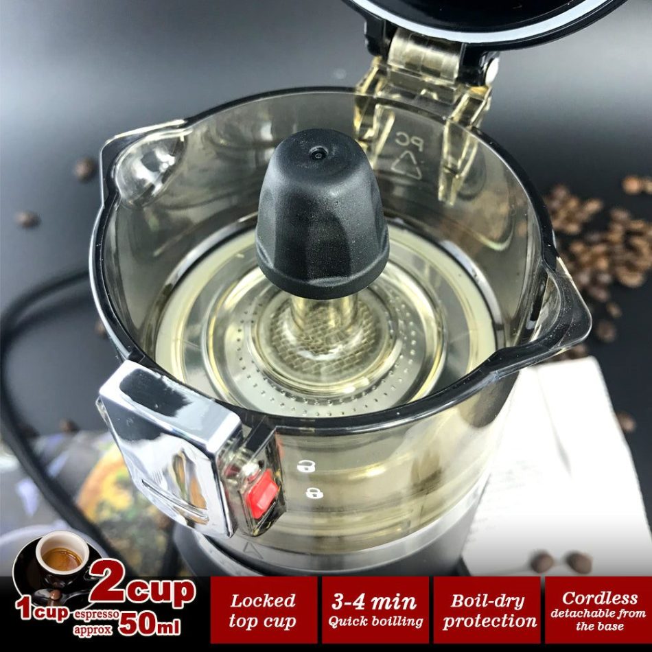 12V Car Espresso Moka Coffee Maker Set Espresso In Car Coffee Machine With 2Cups - Image 10