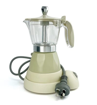Latest Styles Electric Aluminum Espresso Moka Coffee Maker 3cups Italian Classic - Cream
