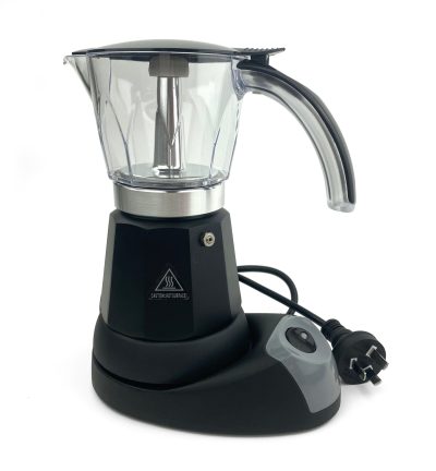 Black Electric Moka Coffee Maker Espresso Machine Italian Classic 6 Cups Auto Power