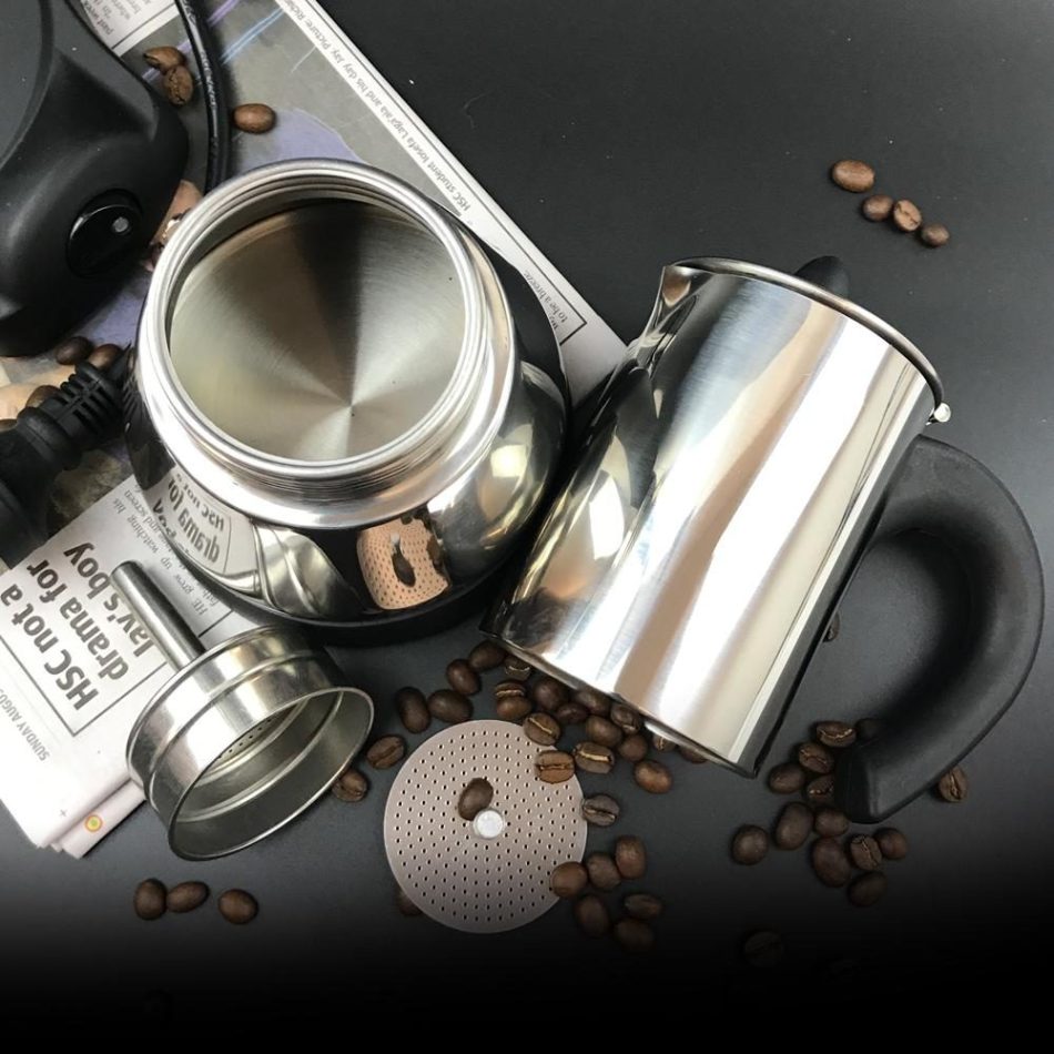 Electric Espresso Moka Coffee Make 6Cups Stainless Steel Italian Classic AU STOCK - Image 6