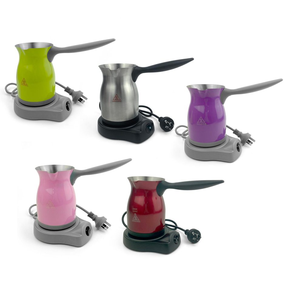 Green Electric Turkish Greek Arabic Coffee Maker Pot Automatic Sensor Anti Overflow - Image 6