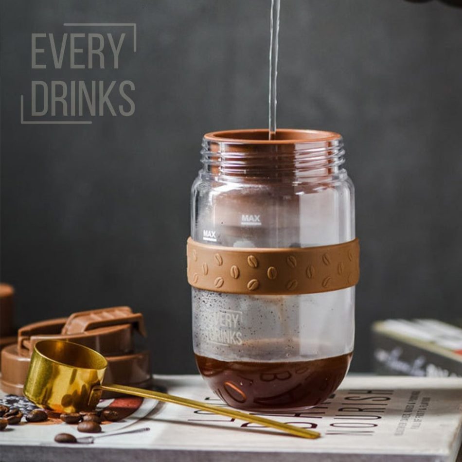 Pink All in1 Anywhere Portable Drip Pour Over Coffee Maker + Electric Grinder + Juice Blender Anywhere Freshly Ground Coffee - Image 5