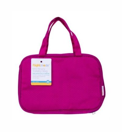 Travel Waterproof Hanging Toiletry Bag - Pink
