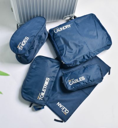5 Pcs Travel Luggage Zipped Organizer Bag Set