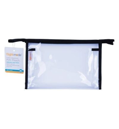 Waterproof PVC Clear Zippered Carry Pouch