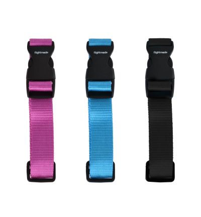 3PK Travel Bag Stacker Strap Random Color