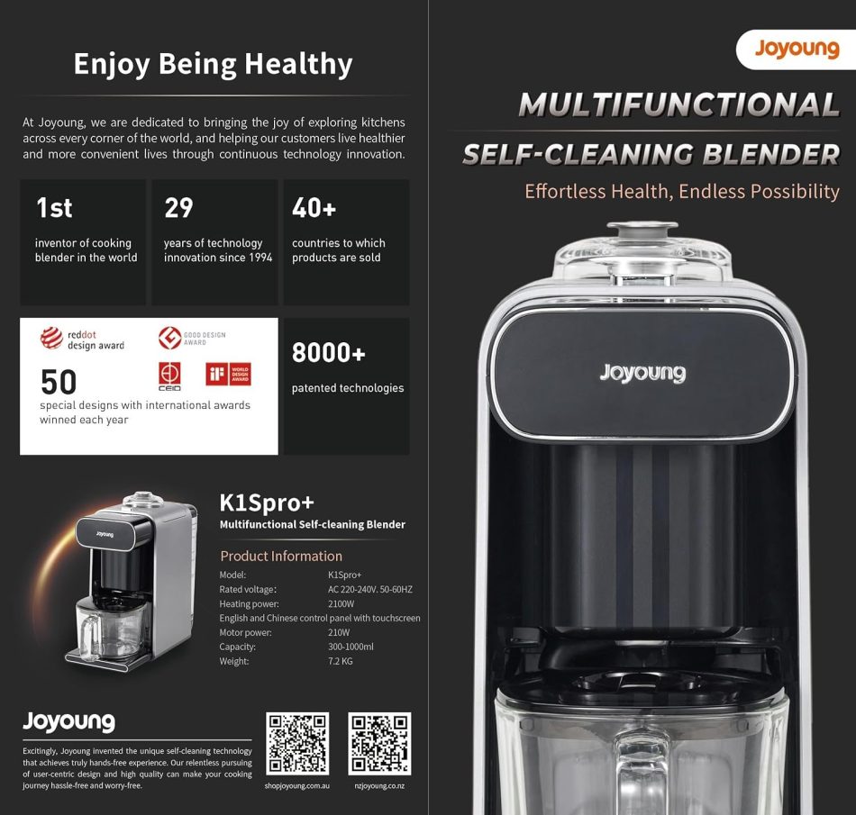 Joyoung K1S Pro Soymilk Machine Soybean Milk Coffee Maker Juicer Water Dispenser - Image 5