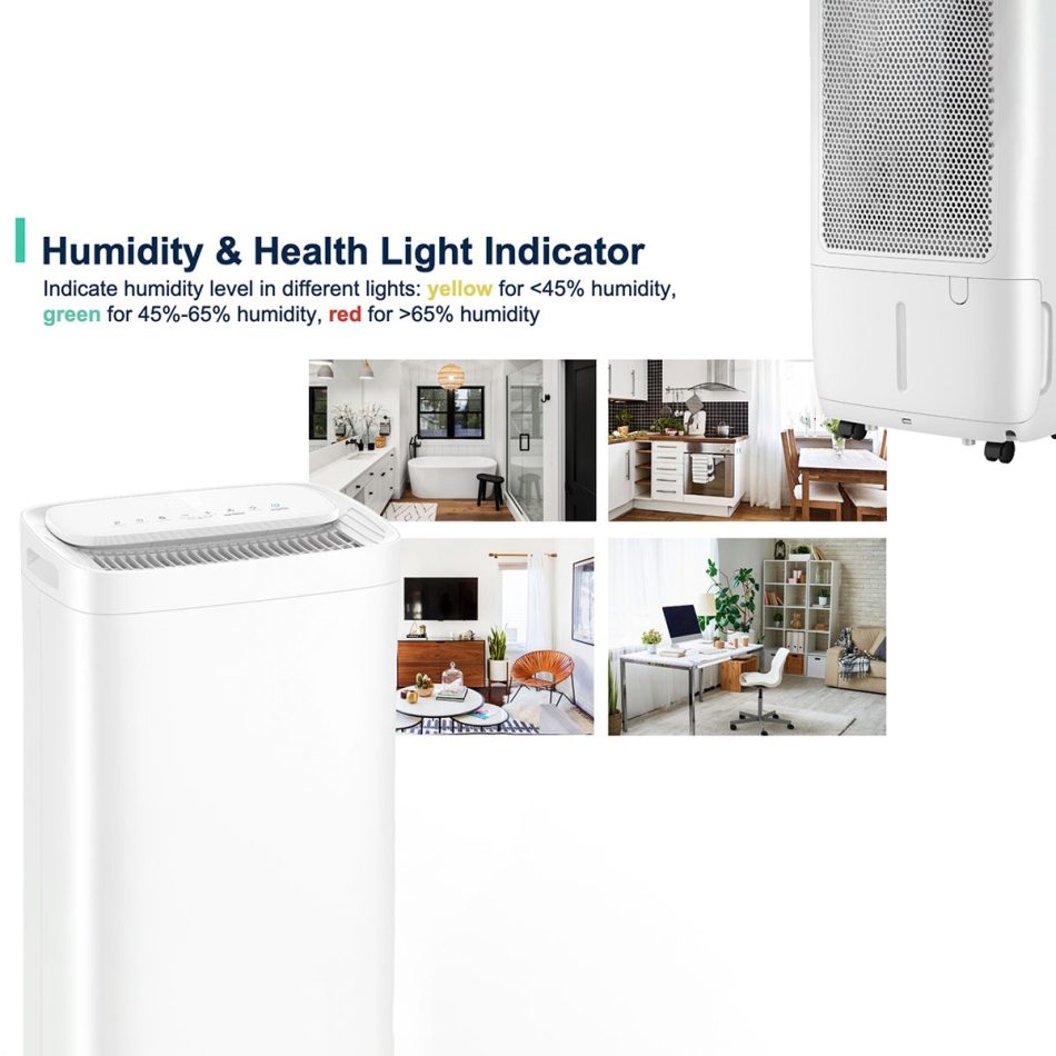Midea FreshDry Dehumidifier Air Purifier 12L/Day with HEPA Filter Low Noise - Image 6
