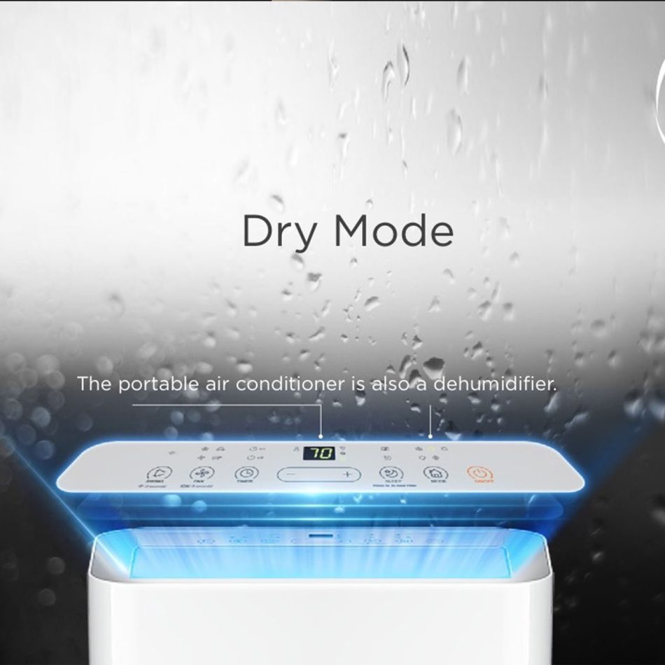 Midea 4.0KW 3in1 Portable Air Conditioner Dehumidifier with Cooling Drying and Sleeping Mode - Image 3