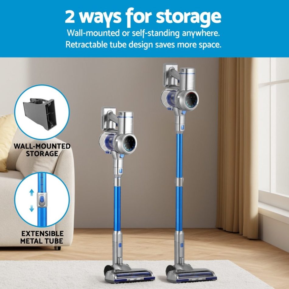 Devanti 300W Stick Vacuum Cleaner Cordless Self-Standing - Image 6