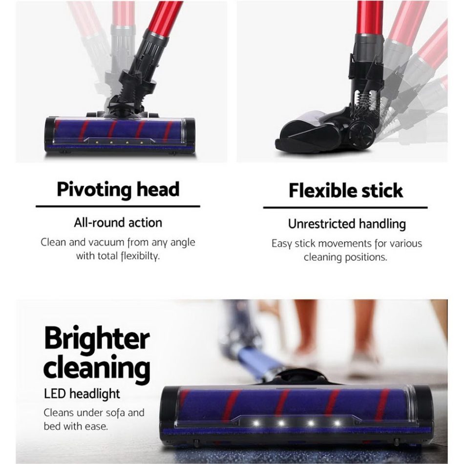Devanti Stick Vacuum Cleaner Motorised Roller Brush Head - Image 7