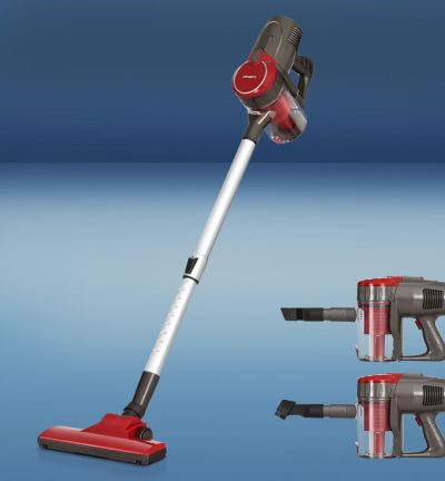 Devanti Stick Vacuum Cleaner Bagless Corded 500W Red