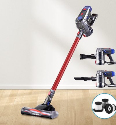 Devanti Stick Vacuum Cleaner HEPA Filter Red 150W