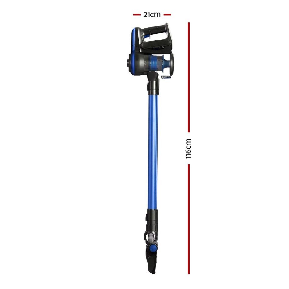 Devanti Stick Vacuum Cleaner Brushless Cordless 250W Blue - Image 2