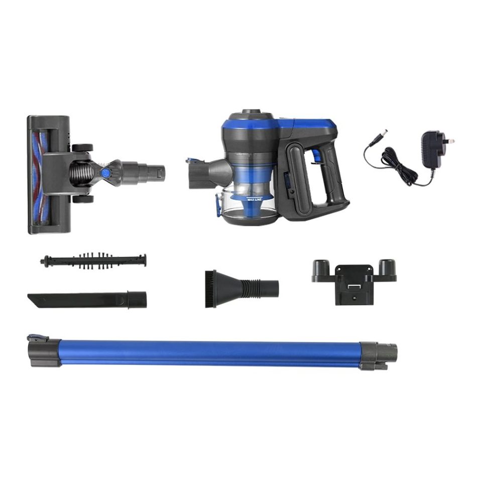 Devanti Stick Vacuum Cleaner Brushless Cordless 250W Blue - Image 3